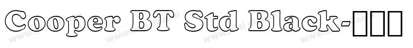 Cooper BT Std Black字体转换